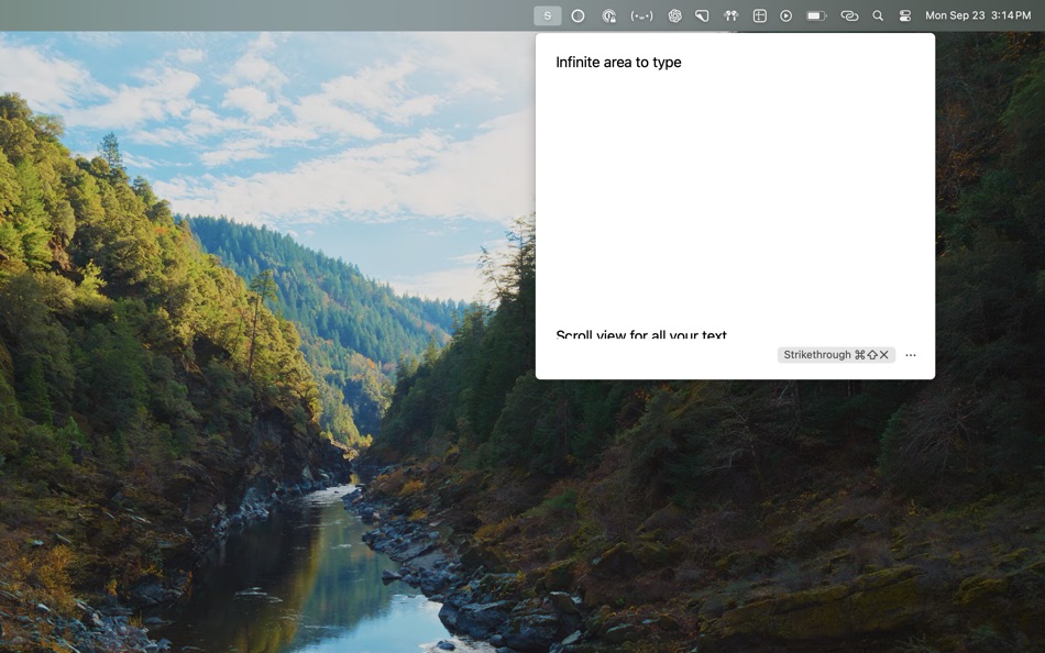 #1. Strikethrough (macOS) 由: Dakota Felder