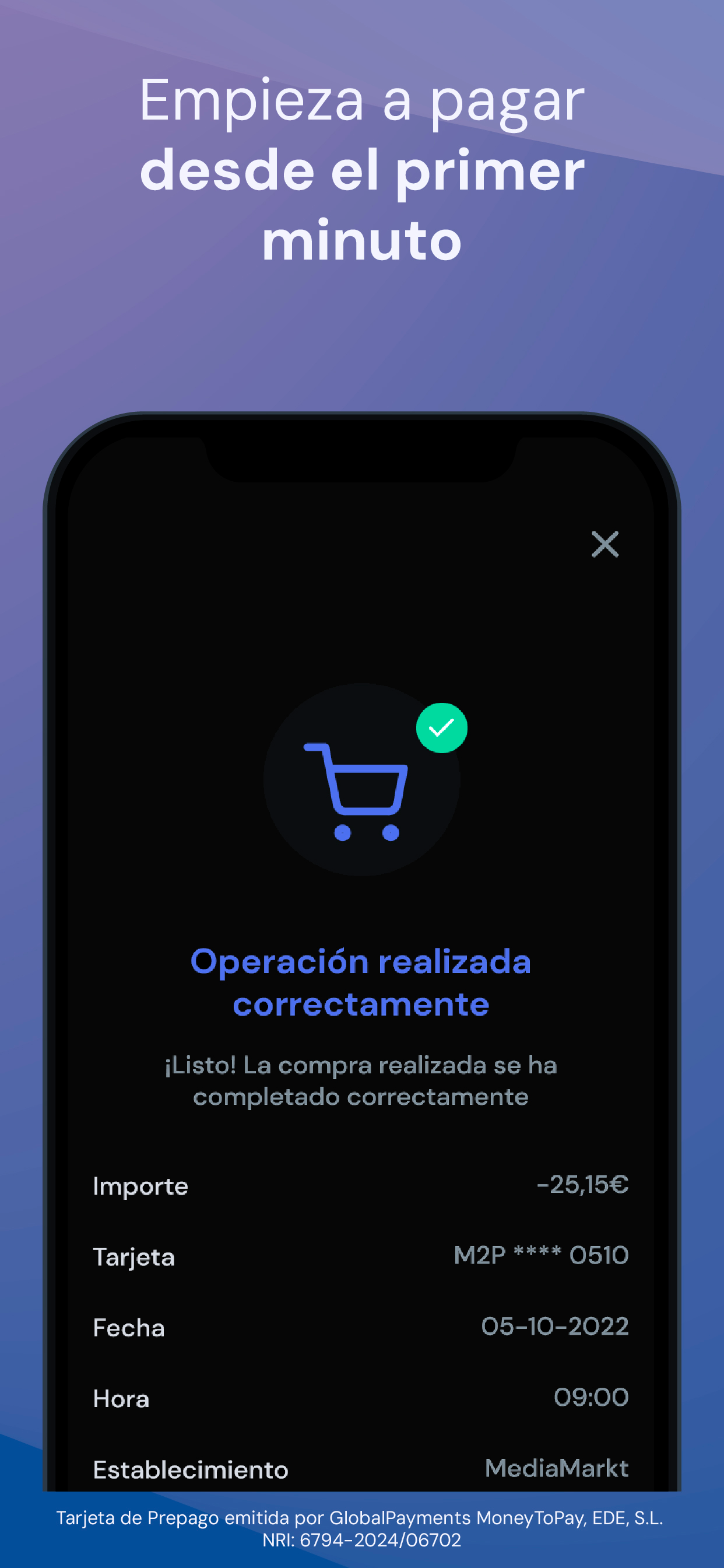 MoneyToPay · Tarjeta Prepago screenshot 4