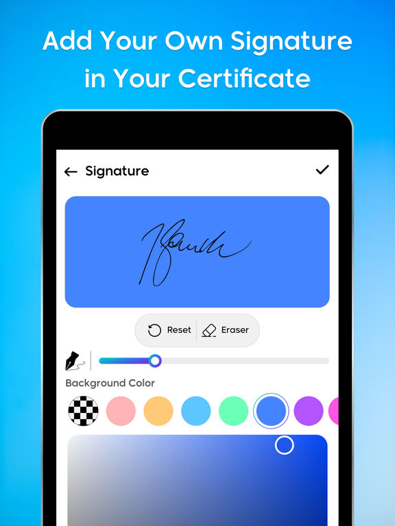 Certificate Maker - eCards iPad screenshot 5 - Productivity app