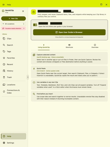 QuickClip - Copy Paste Manager iPad screenshot
