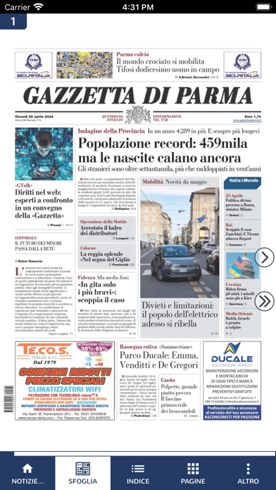 La Gazzetta di Parma Screenshot