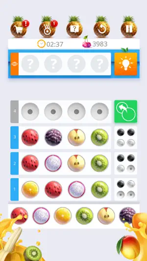 Code Breaker : Fruits edition screenshot 1