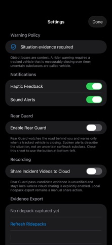 Bike Guardian iPhone screenshot
