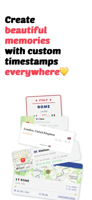 Travel Camera - Timestamp screenshot 1