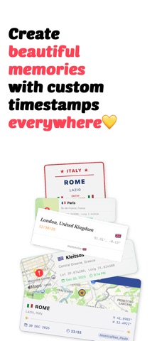Travel Camera - Timestamp iPhone screenshot