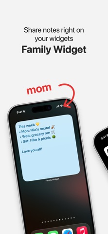 Family Widget iPhone screenshot
