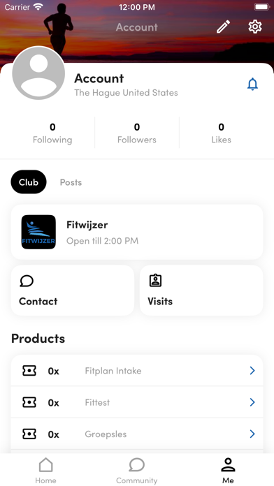 Fitwijzer Sportcentrum app screenshot