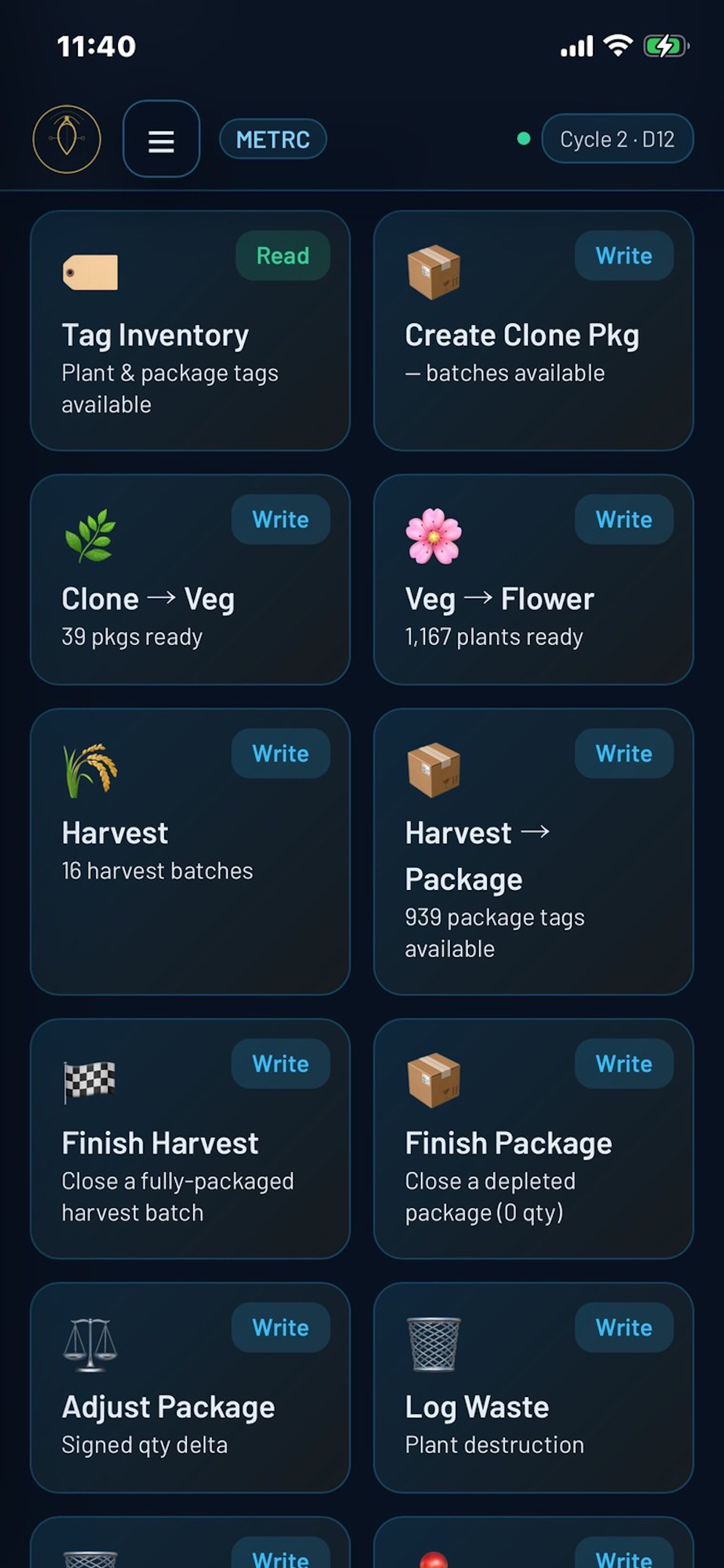CarinaOS Go: METRC Compliance screenshot 7