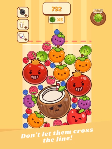 Fruit Pop Merge iPad screenshot