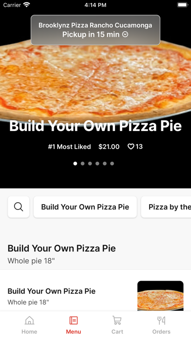 Brooklynz Pizza iPhone screenshot 2 - Food & Drink app
