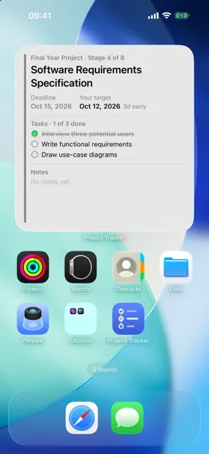 Project Tracker: Uni & Thesis screenshot 3
