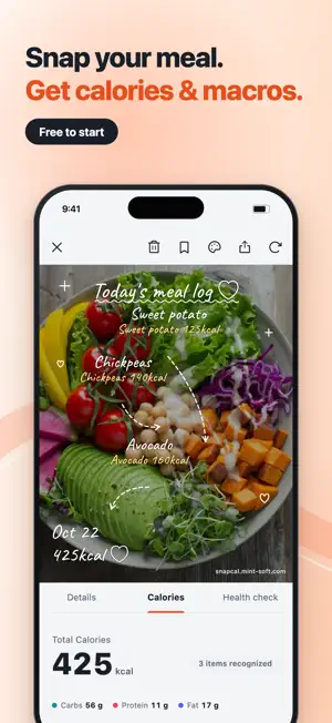 SnapCal: Calories & Fasting screenshot 1