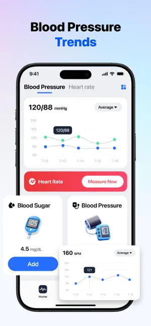 Blood Pressure：Health Tracker screenshot 1