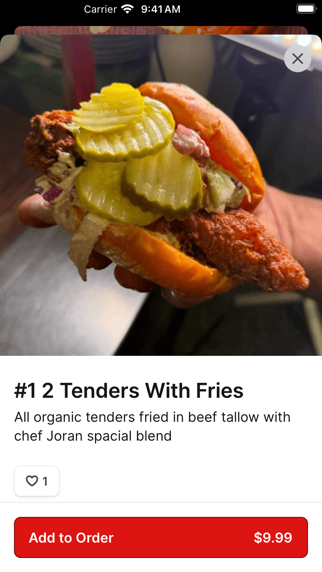 Mr Feast Hot Chicken iPhone screenshot 3 - Food & Drink app