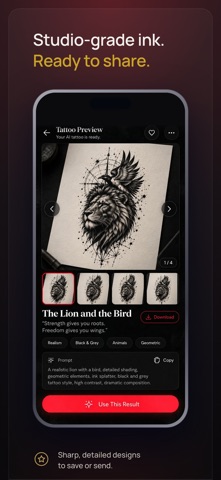 AI Tattoo Maker & Design Ideas Screenshot 6 of 7
