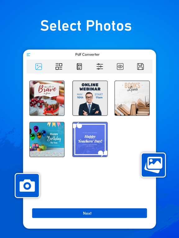 Photo to PDF － Image Converter iPad screenshot 2 - Productivity app