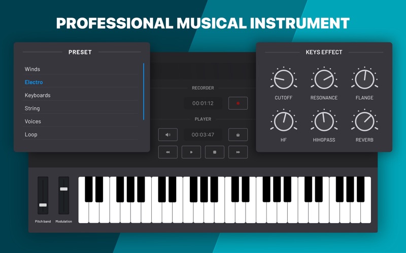 Synth Station - Piano Keyboard Screenshot