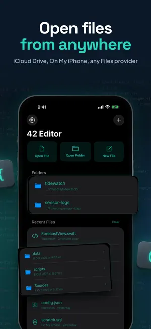 42 Editor: Code & Text Editor screenshot 2