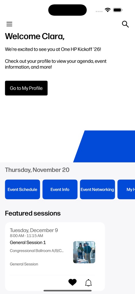 HP Events - Business App | MWM