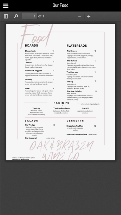Oak & Brazen Wine Co. screenshot