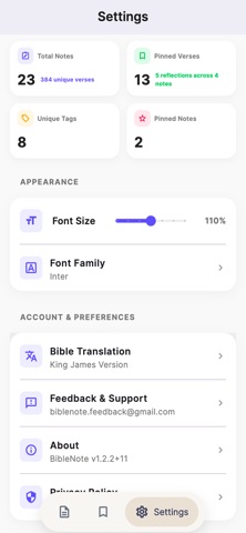 BibleNote screenshot