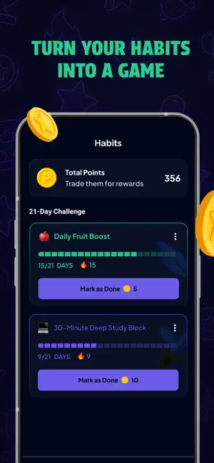 Momentum – Habits & Rewards screenshot 1