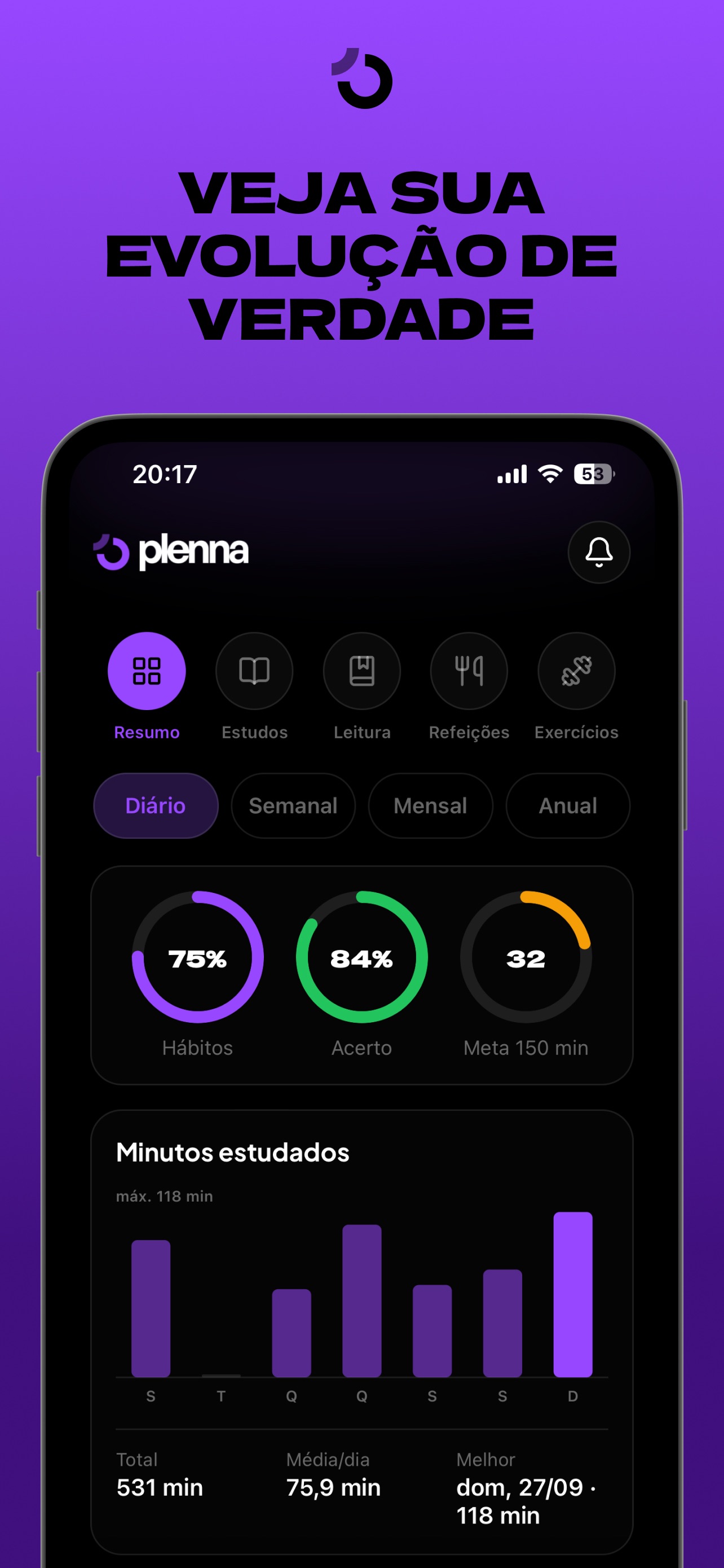 Screenshot 3 of Plenna: Estudos e Rotina