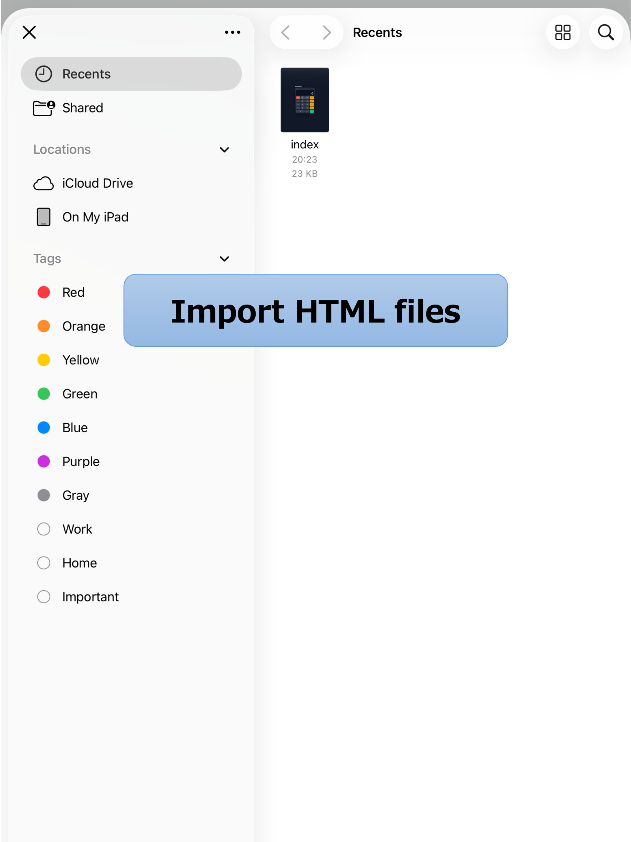HTML Local Library for Safari screenshot 10