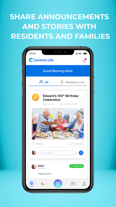Screenshot #1 pour Centrim Life Staff App