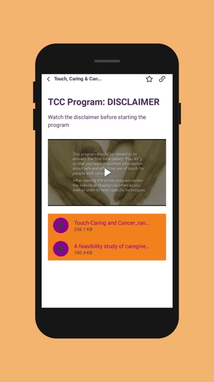 Touch, Caring & Cancer