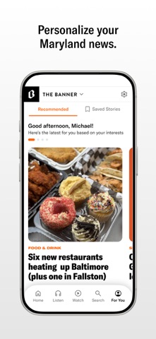 The Banner: Maryland News iPhone screenshot
