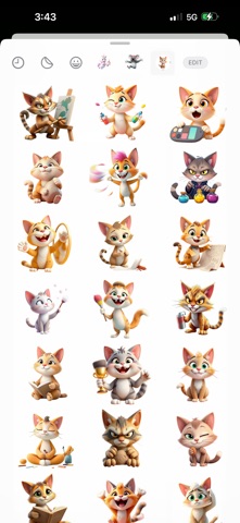 艺术家猫贴纸 screenshot
