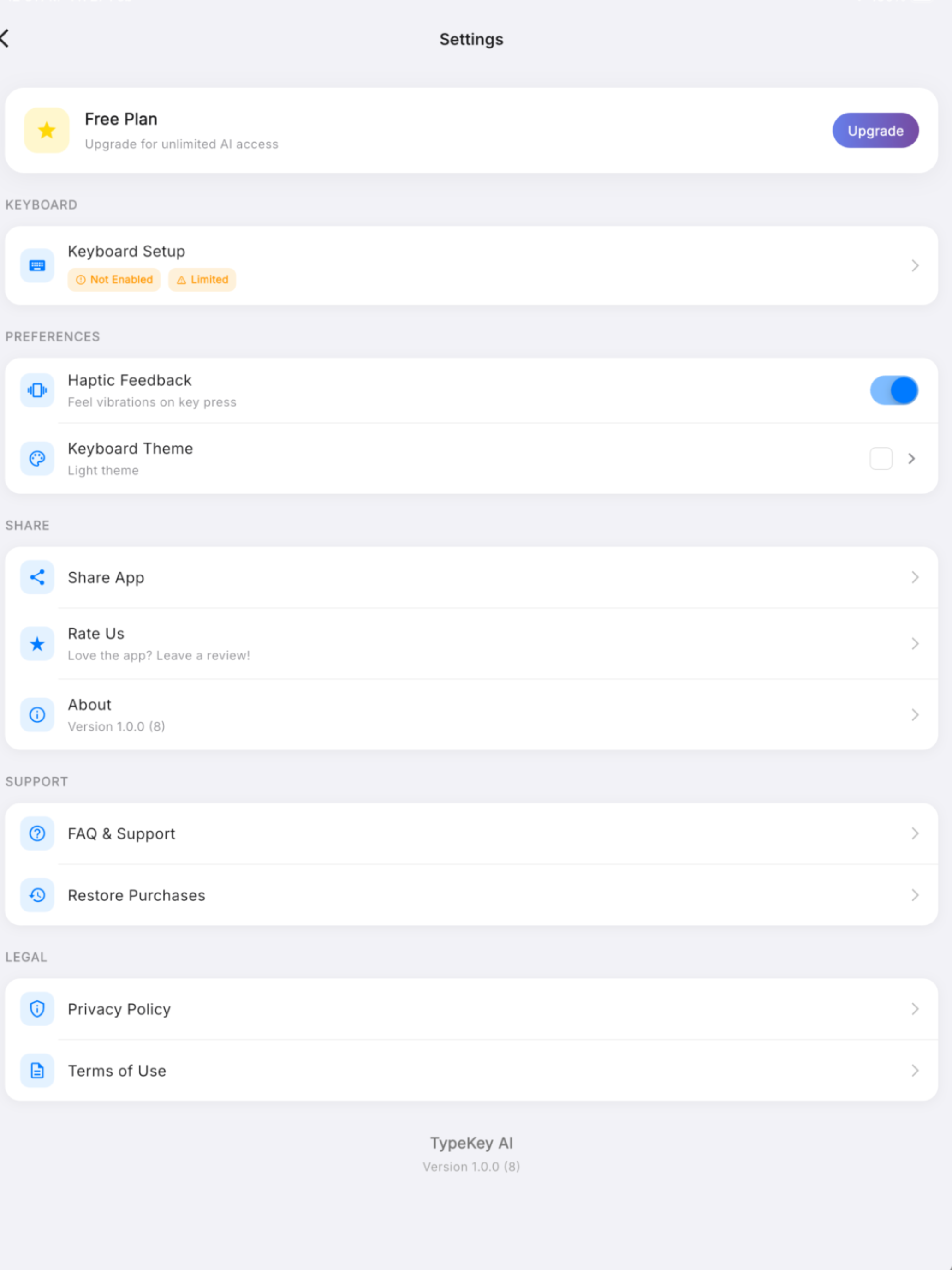 TypeAI: AI Writing Keyboard screenshot 8