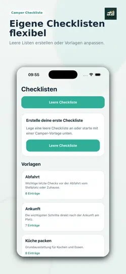 Screenshot von Camper Checkliste auf dem iPhone 2