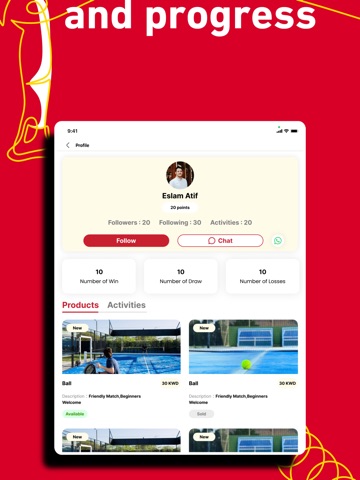 Padelink iPad screenshot