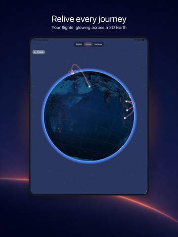 Skyline: Flight Log & Globe iPad screenshot