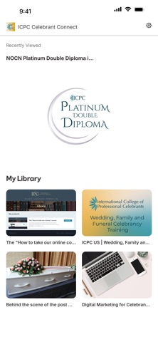 ICPC Celebrant Connect iPhone screenshot