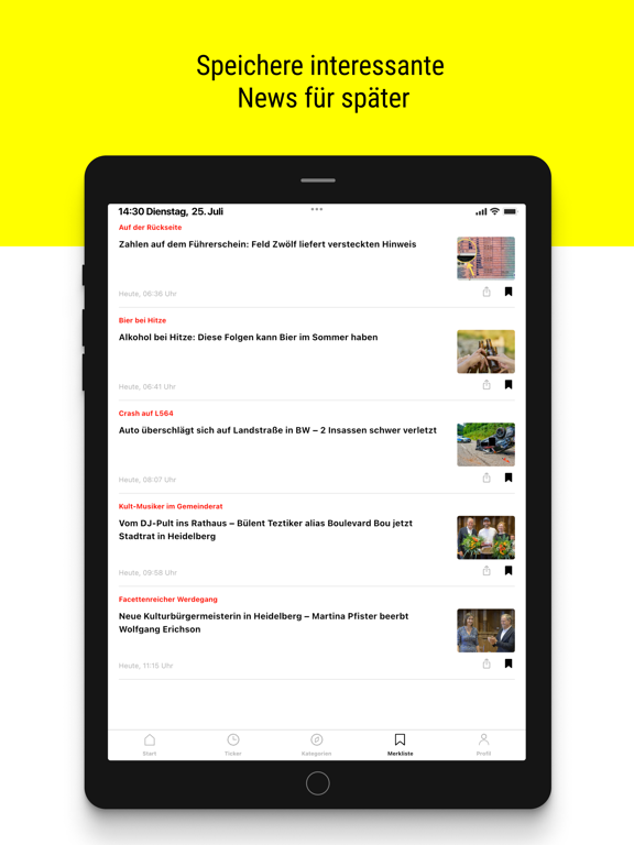 MANNHEIM24 iPad screenshot 4 - News app
