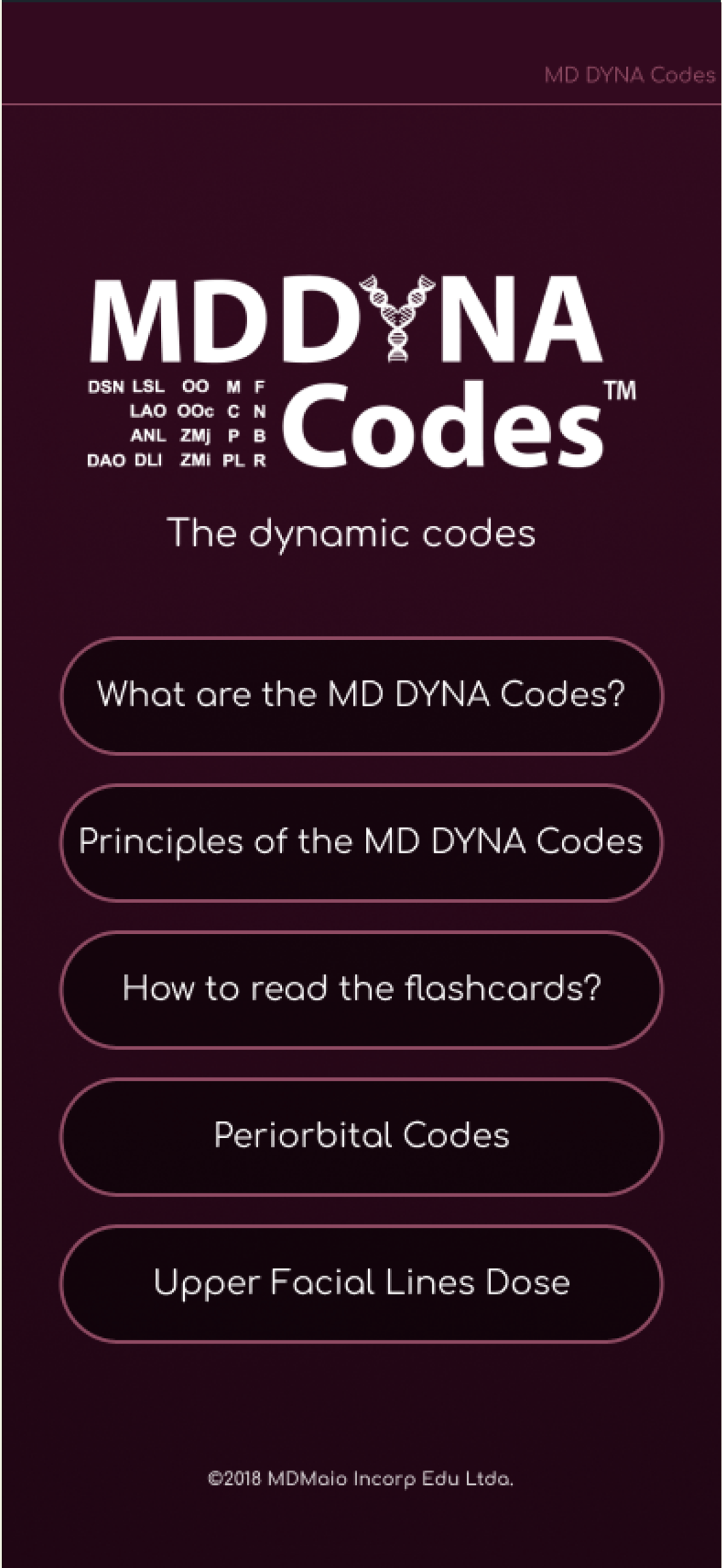 MD DYNA Codes - Dynamic codes