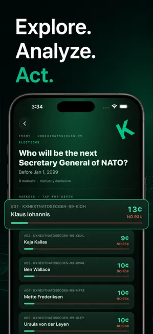 KALSH: Kalshi Market Board iPhone screenshot 3
