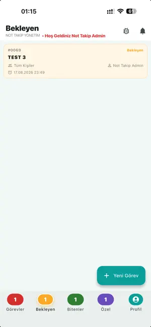 Not Takip screenshot 3