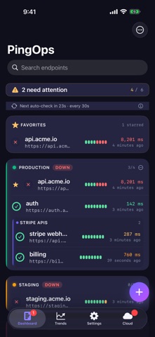PingOps: Uptime Monitor screenshot