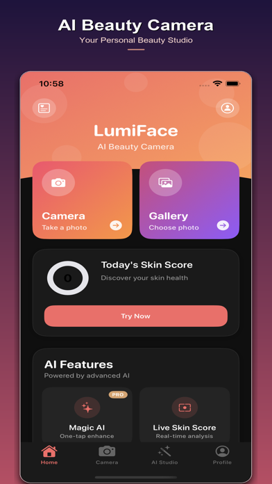 Screenshot #1 pour LumiFace - AI Photo & Try-On