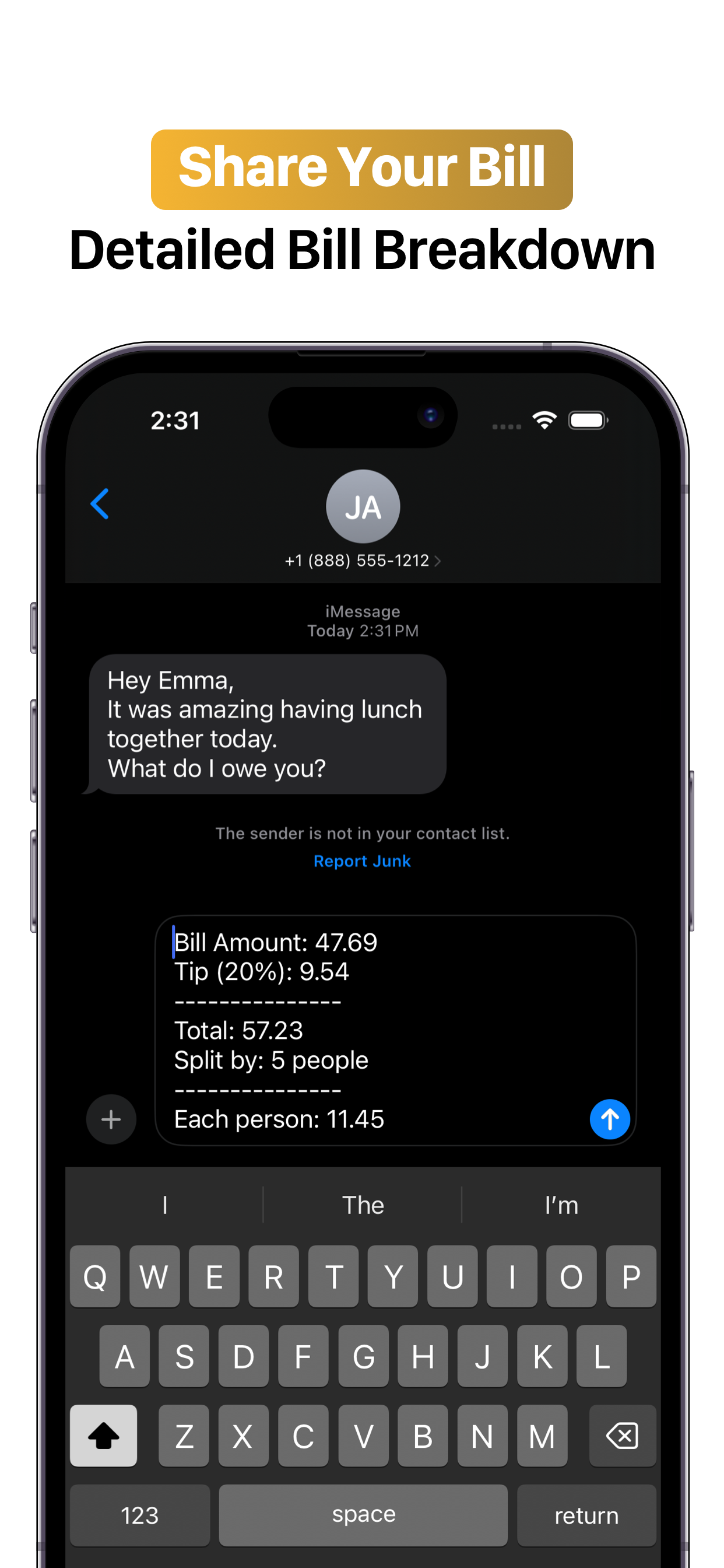 Tip Calculator + Bill Splitter screenshot 4