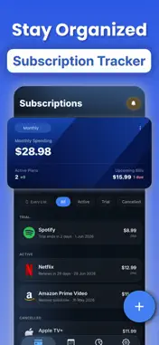 Subscription Tracker: Subflo screenshot 1