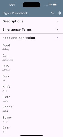 Uighur Phrasebook Screenshot 4 of 10
