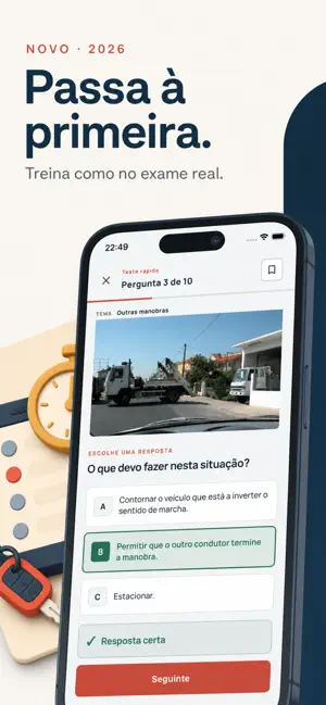 Código Portugal: Testes 2026 screenshot 1