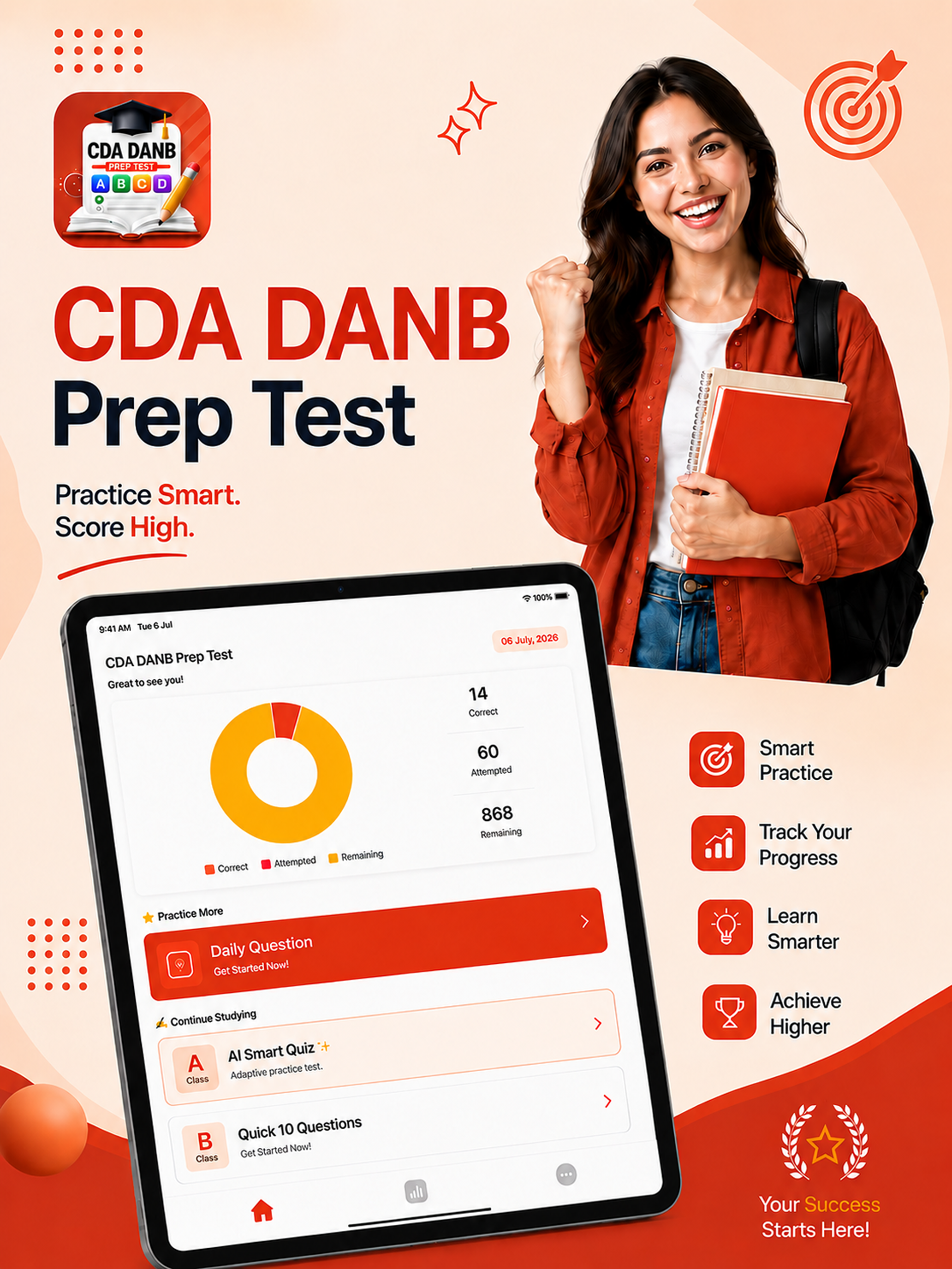 CDA DANB Practice Test AI screenshot 7