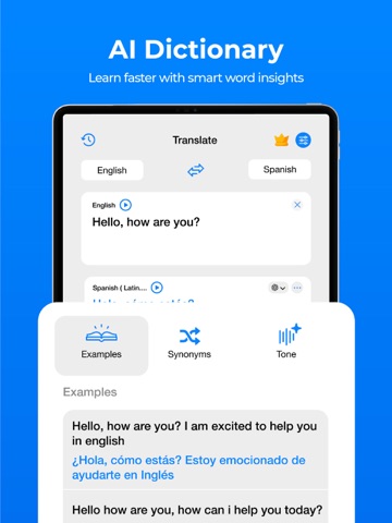 AI Translate: Keyboard & Voice iPad screenshot