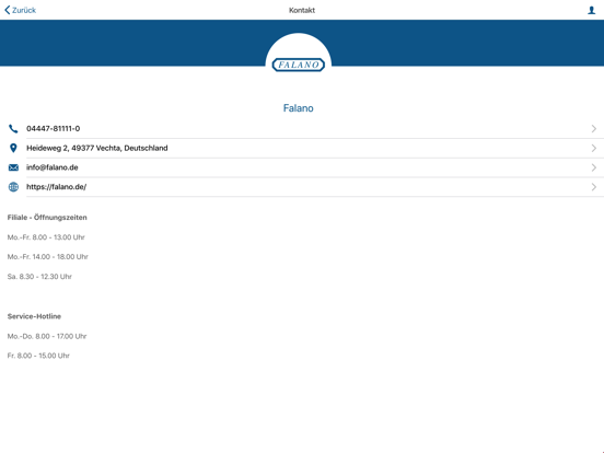 Falano iPad screenshot